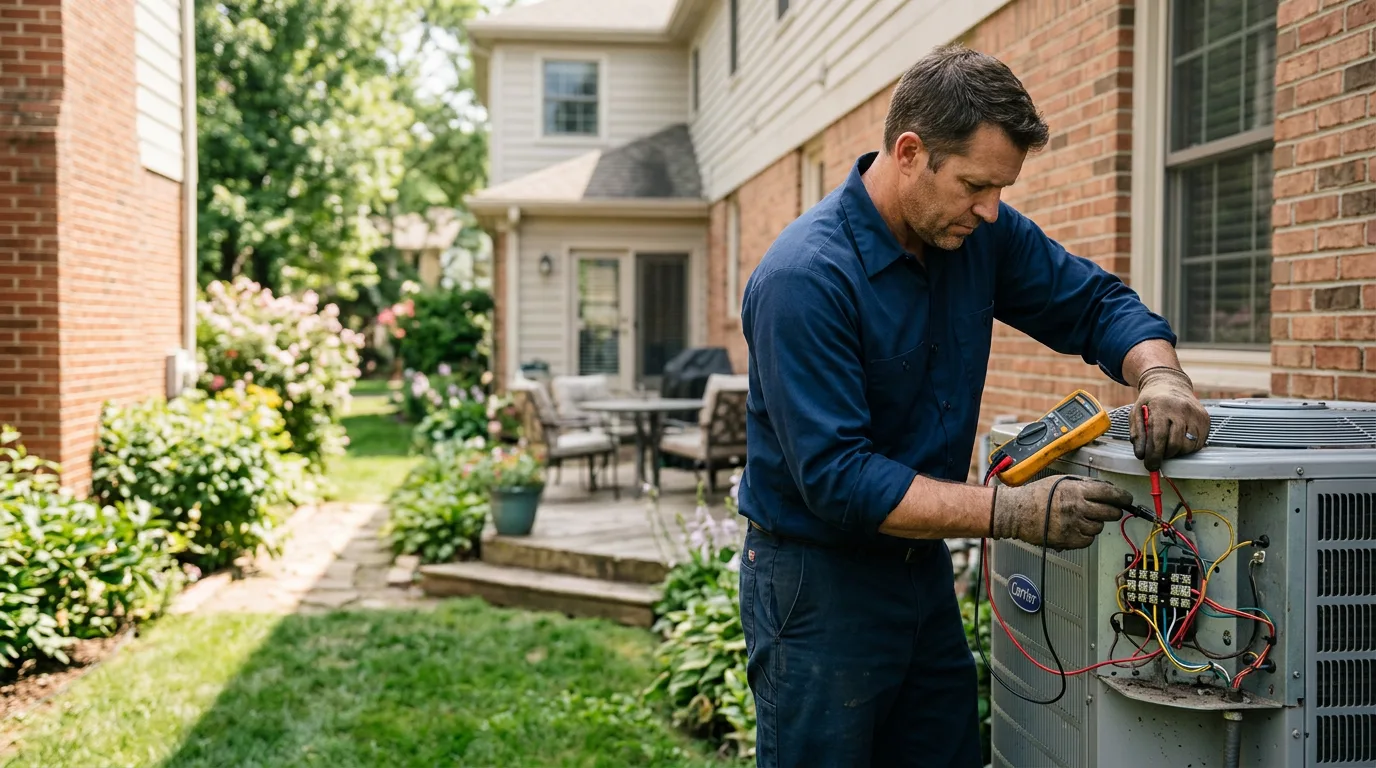 HVAC technician working near Stuyvesant, NY